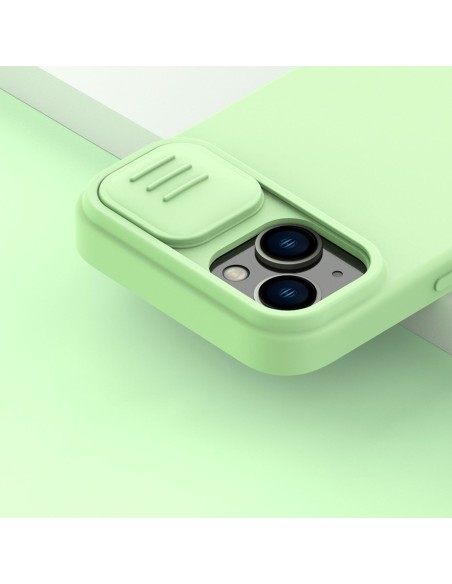 Nillkin CamShield šilkinis silikoninis dėklas iPhone 14 dėklo dangtelis su fotoaparato apsauga juoda Nillkin CamShield šilkinis silikoninis dėklas iPhone 14 dėklo dangtelis su fotoaparato apsauga juoda