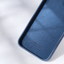 Nillkin CamShield šilkinis silikoninis dėklas iPhone 14 dėklo dangtelis su fotoaparato apsauga juoda
