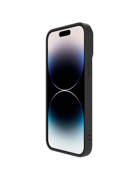 „Nillkin CamShield Silky“ silikoninis dėklas „iPhone 14 Pro“ dėklas su fotoaparato apsauga, juoda