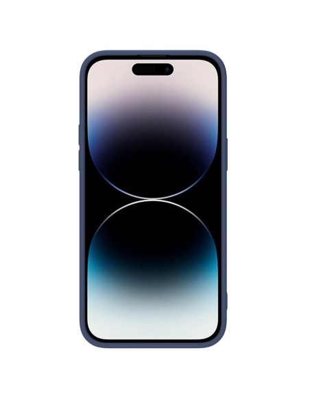 Nillkin CamShield Silky Silicone Case iPhone 14 Pro dėklas su fotoaparato apsauga mėlyna Nillkin CamShield Silky Silicone Case iPhone 14 Pro dėklas su fotoaparato apsauga mėlyna