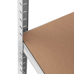 Metalinis stelažas su 5 lentynomis 875 kg 90 x 40 x 180 cm pilka 2 vnt.