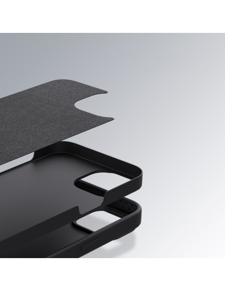 Nillkin CamShield Silky Silicone Case iPhone 14 Plus dėklas su fotoaparato dangteliu žalias Nillkin CamShield Silky Silicone Case iPhone 14 Plus dėklas su fotoaparato dangteliu žalias