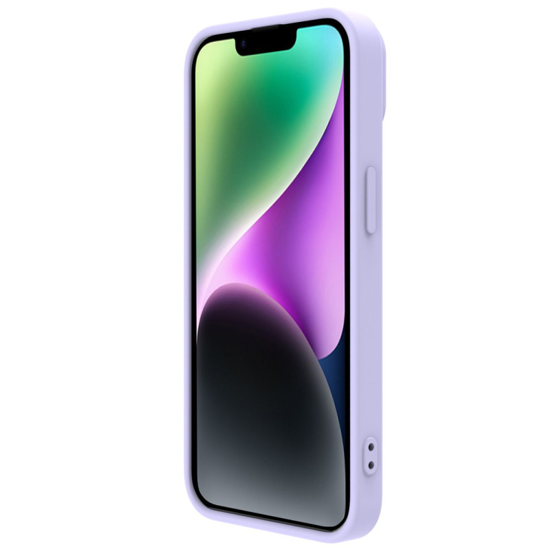 Nillkin CamShield Silky Silicone Case iPhone 14 Plus dėklas su fotoaparato apsauga, violetinė
