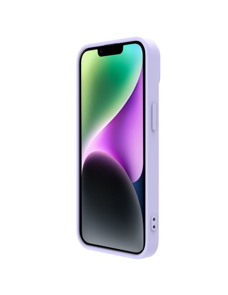 Nillkin CamShield Silky Silicone Case iPhone 14 Plus dėklas su fotoaparato apsauga, violetinė Nillkin CamShield Silky Silicone Case iPhone 14 Plus dėklas su fotoaparato apsauga, violetinė