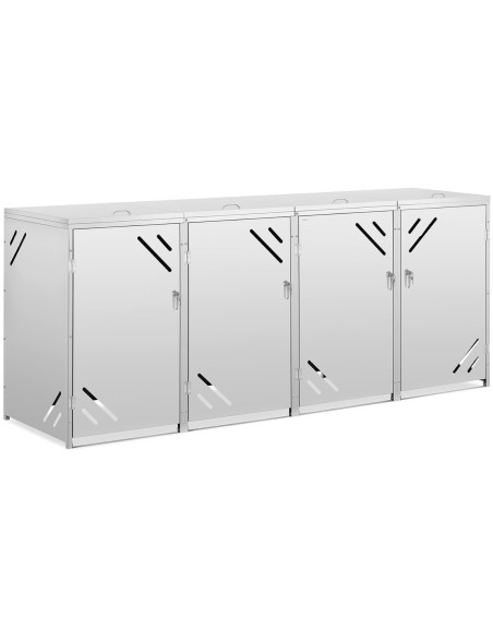 Keturvietis šiukšliadėžės dangtis su įstrižomis skylutėmis PLIENAS 4x 240 l Keturvietis šiukšliadėžės dangtis su įstrižomis skylutėmis PLIENAS 4x 240 l