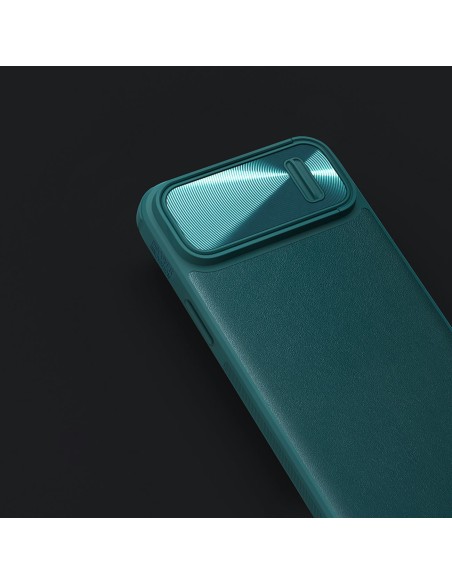 Nillkin CamShield Leather S Case iPhone 14 dėklo dangtelis su fotoaparato dangteliu juodas Nillkin CamShield Leather S Case iPhone 14 dėklo dangtelis su fotoaparato dangteliu juodas