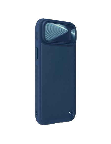 Nillkin CamShield Leather S Case iPhone 14 dėklo dangtelis su mėlynu fotoaparato dangteliu Nillkin CamShield Leather S Case iPhone 14 dėklo dangtelis su mėlynu fotoaparato dangteliu