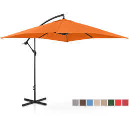 Sodo skėtis ant kvadratinio stulpo 250 x 250 cm oranžinė