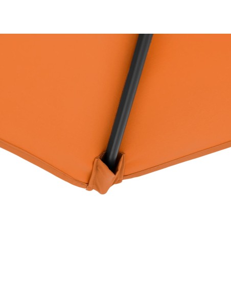 Sodo skėtis ant kvadratinio stulpo 250 x 250 cm oranžinė Sodo skėtis ant kvadratinio stulpo 250 x 250 cm oranžinė