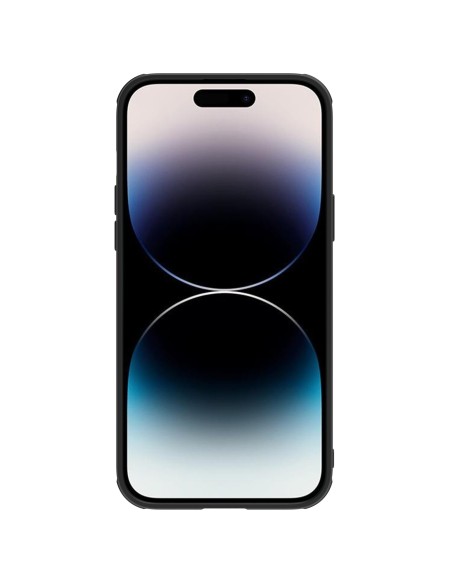 Nillkin CamShield Leather S Case iPhone 14 Pro dėklas su fotoaparato dangteliu juodos spalvos Nillkin CamShield Leather S Case iPhone 14 Pro dėklas su fotoaparato dangteliu juodos spalvos