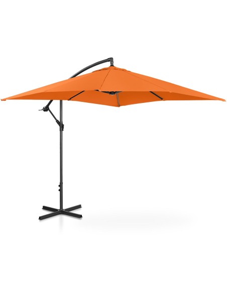Sodo skėtis ant kvadratinio stulpo 250 x 250 cm oranžinė Sodo skėtis ant kvadratinio stulpo 250 x 250 cm oranžinė