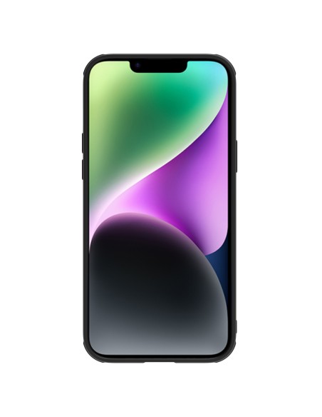 Nillkin CamShield Leather S Case iPhone 14 Plus dėklas su fotoaparato dangteliu juodas Nillkin CamShield Leather S Case iPhone 14 Plus dėklas su fotoaparato dangteliu juodas