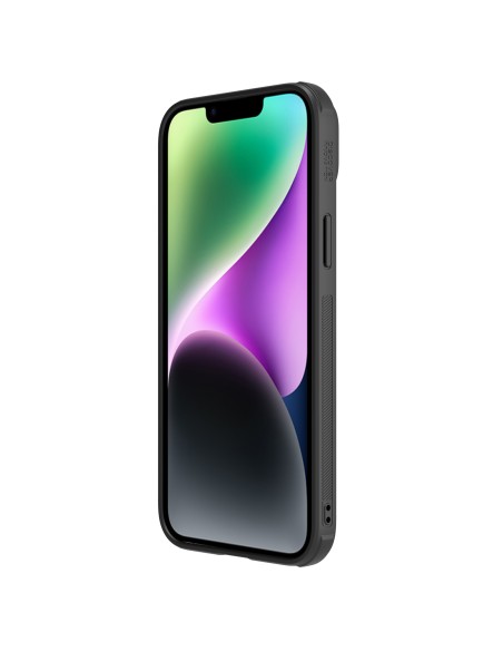 Nillkin CamShield Leather S Case iPhone 14 Plus dėklas su fotoaparato dangteliu juodas Nillkin CamShield Leather S Case iPhone 14 Plus dėklas su fotoaparato dangteliu juodas