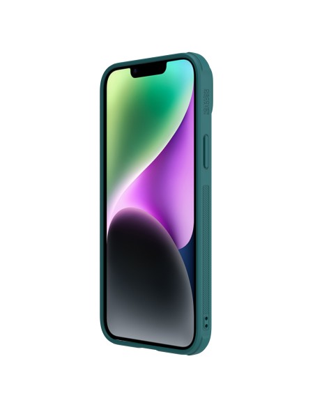 Nillkin CamShield Leather S Case iPhone 14 Plus dėklo dangtelis su fotoaparato dangteliu žalias Nillkin CamShield Leather S Case iPhone 14 Plus dėklo dangtelis su fotoaparato dangteliu žalias