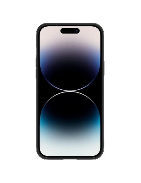 Nillkin CamShield Leather S Case iPhone 14 Pro Max dėklas su fotoaparato dangteliu juodos spalvos Nillkin CamShield Leather S Case iPhone 14 Pro Max dėklas su fotoaparato dangteliu juodos spalvos