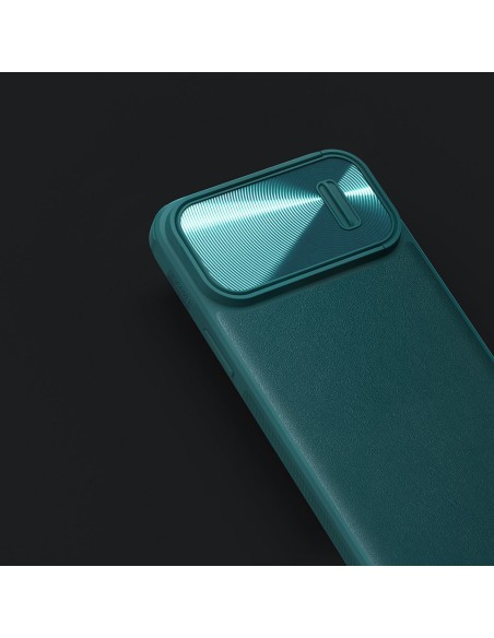 Nillkin CamShield Leather S Case iPhone 14 Pro Max dėklas su fotoaparato dangteliu juodos spalvos Nillkin CamShield Leather S Case iPhone 14 Pro Max dėklas su fotoaparato dangteliu juodos spalvos