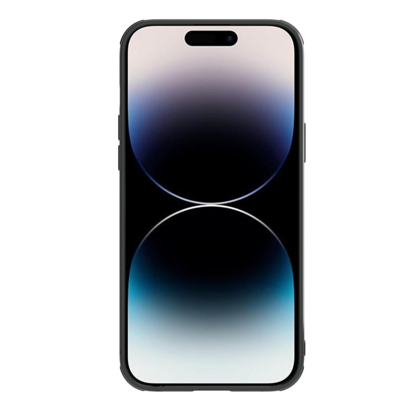 Nillkin Synthetic Fiber S Case iPhone 14 Pro dėklas su fotoaparato dangteliu, juodas
