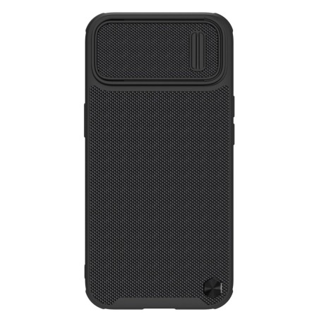 Nillkin Textured S Case iPhone 14, šarvuotas dangtelis su fotoaparato dangteliu, juodas Nillkin Textured S Case iPhone 14, šarvuotas dangtelis su fotoaparato dangteliu, juodas