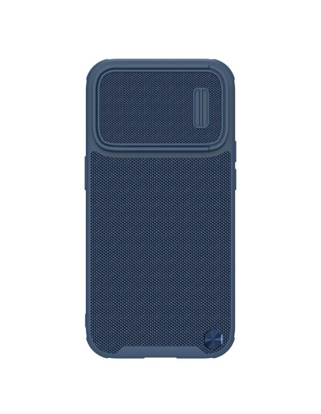 Nillkin Textured S Case iPhone 14 Pro, šarvuotas dangtelis su fotoaparato dangteliu, mėlynas Nillkin Textured S Case iPhone 14 Pro, šarvuotas dangtelis su fotoaparato dangteliu, mėlynas