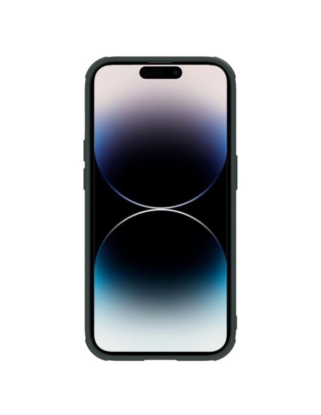 Nillkin Textured S Case iPhone 14 Pro šarvuotas dangtelis su žalios spalvos fotoaparato dangteliu Nillkin Textured S Case iPhone 14 Pro šarvuotas dangtelis su žalios spalvos fotoaparato dangteliu