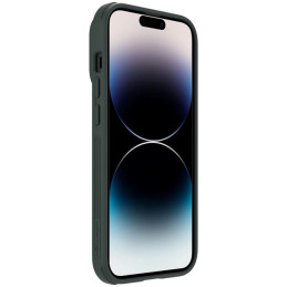 Nillkin Textured S Case iPhone 14 Pro šarvuotas dangtelis su žalios spalvos fotoaparato dangteliu