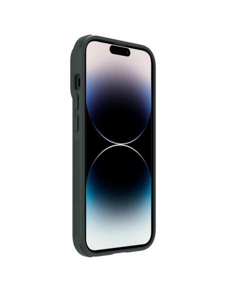 Nillkin Textured S Case iPhone 14 Pro šarvuotas dangtelis su žalios spalvos fotoaparato dangteliu Nillkin Textured S Case iPhone 14 Pro šarvuotas dangtelis su žalios spalvos fotoaparato dangteliu