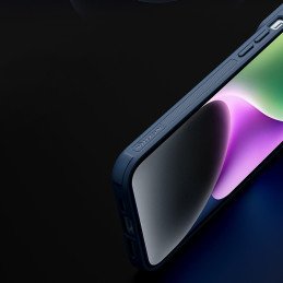 Nillkin Textured S Case iPhone 14 Plus šarvuotas dangtelis su fotoaparato dangteliu, juodas