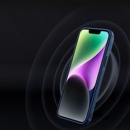 Nillkin Textured S Case iPhone 14 Plus šarvuotas dangtelis su fotoaparato dangteliu, juodas