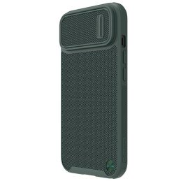 Nillkin Textured S Case iPhone 14 Plus šarvuotas dangtelis su žalios spalvos fotoaparato dangteliu