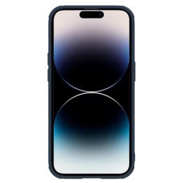 Nillkin Textured S Case iPhone 14 Pro Max šarvuotas dangtelis su mėlynu fotoaparato dangteliu