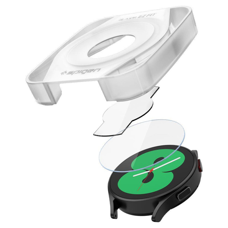 Spigen Glas.tR EZ Fit grūdintas stiklas, skirtas Samsung Galaxy Watch 4 / 5 (40 mm) - 2 vnt.
