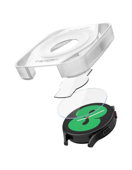 Spigen Glas.tR EZ Fit grūdintas stiklas, skirtas Samsung Galaxy Watch 4 / 5 (40 mm) - 2 vnt. Spigen Glas.tR EZ Fit grūdintas stiklas, skirtas Samsung Galaxy Watch 4 / 5 (40 mm) - 2 vnt.