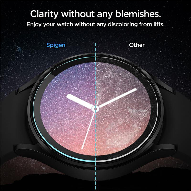 Spigen Glas.tR EZ Fit grūdintas stiklas Samsung Galaxy Watch 4 / 5 (44 mm) - 2 vnt.