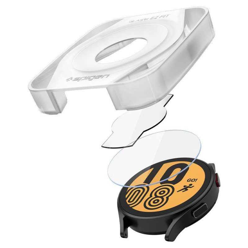 Spigen Glas.tR EZ Fit grūdintas stiklas Samsung Galaxy Watch 4 / 5 (44 mm) - 2 vnt.
