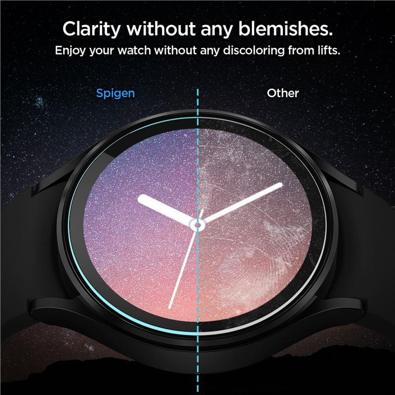 Spigen Glas.tR EZ Fit grūdintas stiklas, skirtas Samsung Galaxy Watch 5 Pro (45 mm) - 2 vnt.