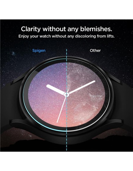 Spigen Glas.tR EZ Fit grūdintas stiklas, skirtas Samsung Galaxy Watch 5 Pro (45 mm) - 2 vnt. Spigen Glas.tR EZ Fit grūdintas stiklas, skirtas Samsung Galaxy Watch 5 Pro (45 mm) - 2 vnt.