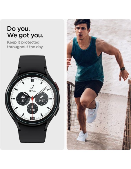 Spigen Glas.tR EZ Fit grūdintas stiklas, skirtas Samsung Galaxy Watch 5 Pro (45 mm) - 2 vnt. Spigen Glas.tR EZ Fit grūdintas stiklas, skirtas Samsung Galaxy Watch 5 Pro (45 mm) - 2 vnt.