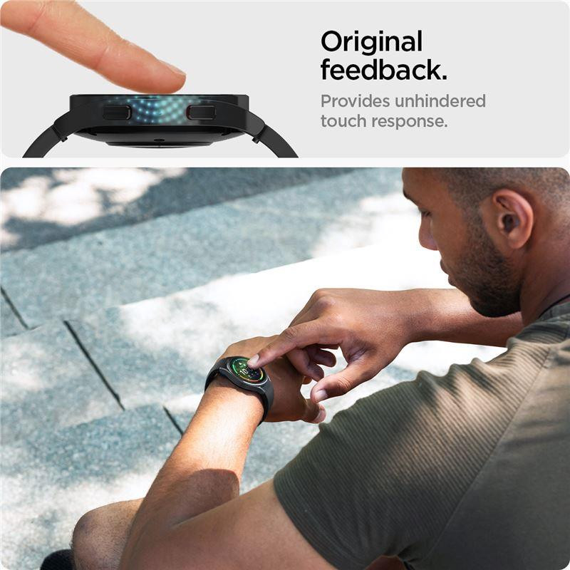 Spigen Glas.tR EZ Fit grūdintas stiklas, skirtas Samsung Galaxy Watch 5 Pro (45 mm) - 2 vnt.