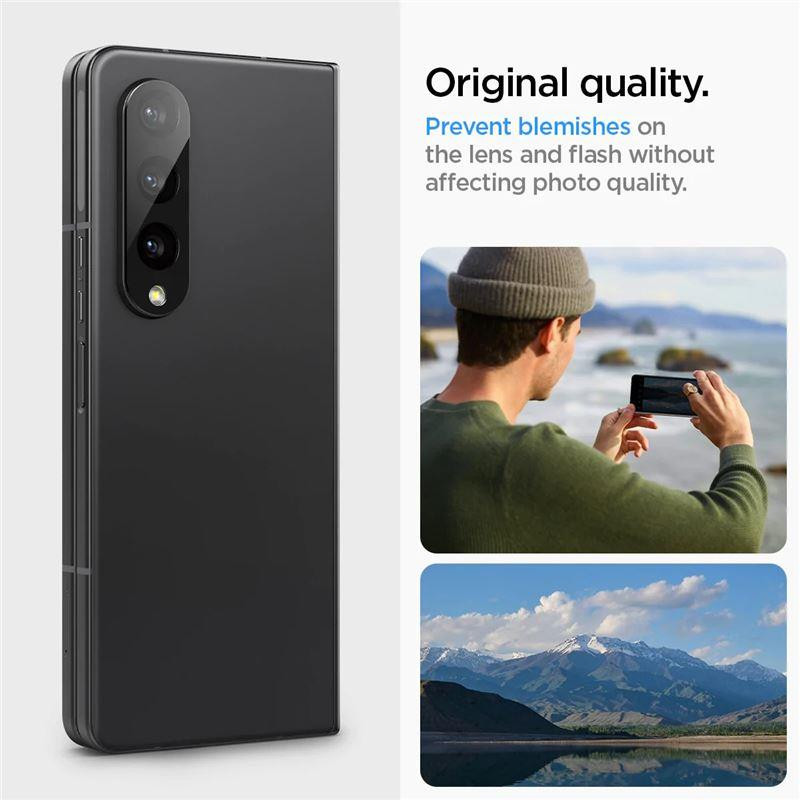 Spigen Optik.tR kameros apsauga Samsung Galaxy Z Fold 4 - juoda 2 vnt.