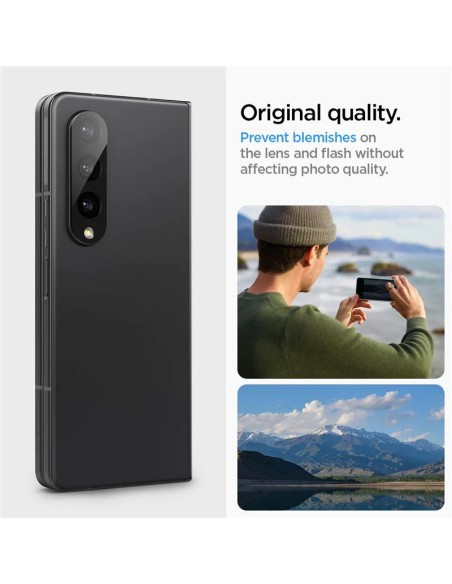 Spigen Optik.tR kameros apsauga Samsung Galaxy Z Fold 4 - juoda 2 vnt. Spigen Optik.tR kameros apsauga Samsung Galaxy Z Fold 4 - juoda 2 vnt.