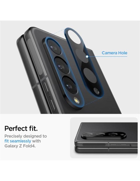Spigen Optik.tR kameros apsauga Samsung Galaxy Z Fold 4 - juoda 2 vnt. Spigen Optik.tR kameros apsauga Samsung Galaxy Z Fold 4 - juoda 2 vnt.