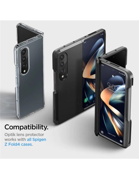 Spigen Optik.tR kameros apsauga Samsung Galaxy Z Fold 4 - juoda 2 vnt. Spigen Optik.tR kameros apsauga Samsung Galaxy Z Fold 4 - juoda 2 vnt.