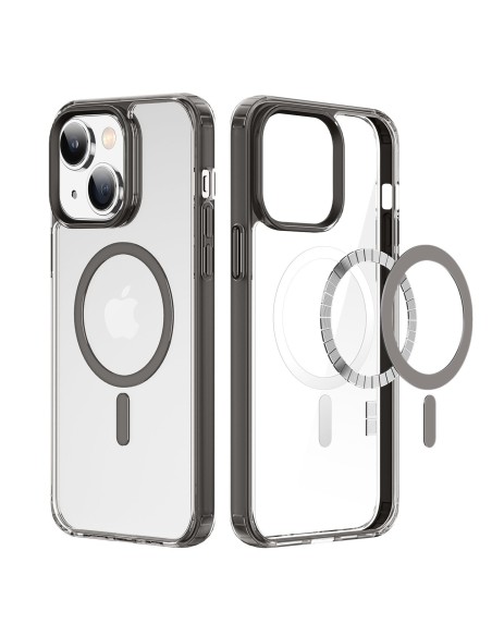 Dux Ducis Clin2 dėklas iPhone 14, magnetinis MagSafe dangtelis, pilkas
