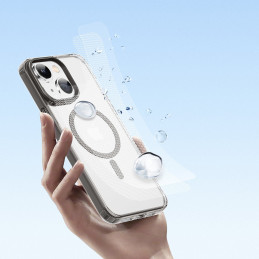 Dux Ducis Clin2 dėklas iPhone 14, magnetinis MagSafe dangtelis, pilkas