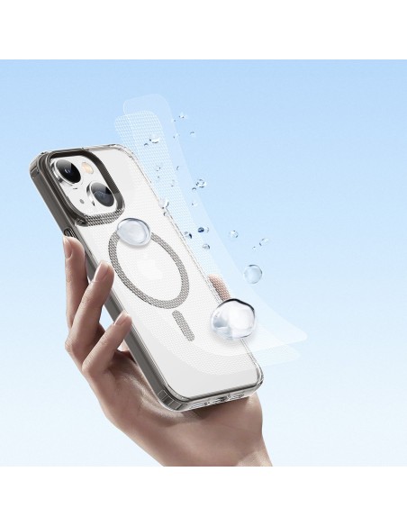 Dux Ducis Clin2 dėklas iPhone 14, magnetinis MagSafe dangtelis, pilkas