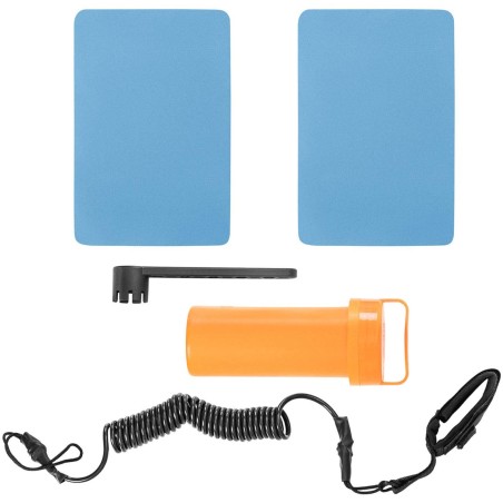 Dviejų kamerų pripučiama SUP lenta su priedais 105 kg - šviesiai mėlyna Dviejų kamerų pripučiama SUP lenta su priedais 105 kg - šviesiai mėlyna