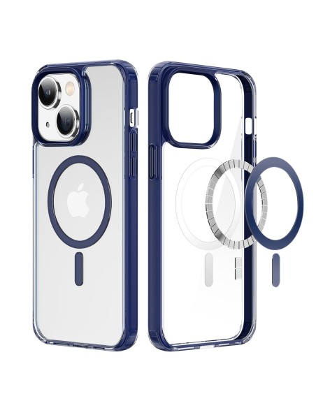 Dux Ducis Clin2 dėklas iPhone 14 magnetinis MagSafe dangtelis mėlynas