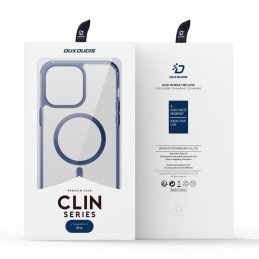 Dux Ducis Clin2 dėklas iPhone 14 magnetinis MagSafe dangtelis mėlynas
