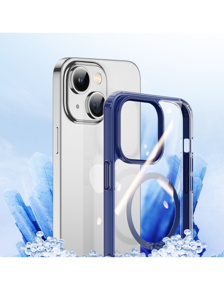 Dux Ducis Clin2 dėklas iPhone 14 magnetinis MagSafe dangtelis mėlynas