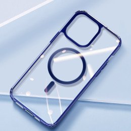 Dux Ducis Clin2 dėklas iPhone 14 magnetinis MagSafe dangtelis mėlynas